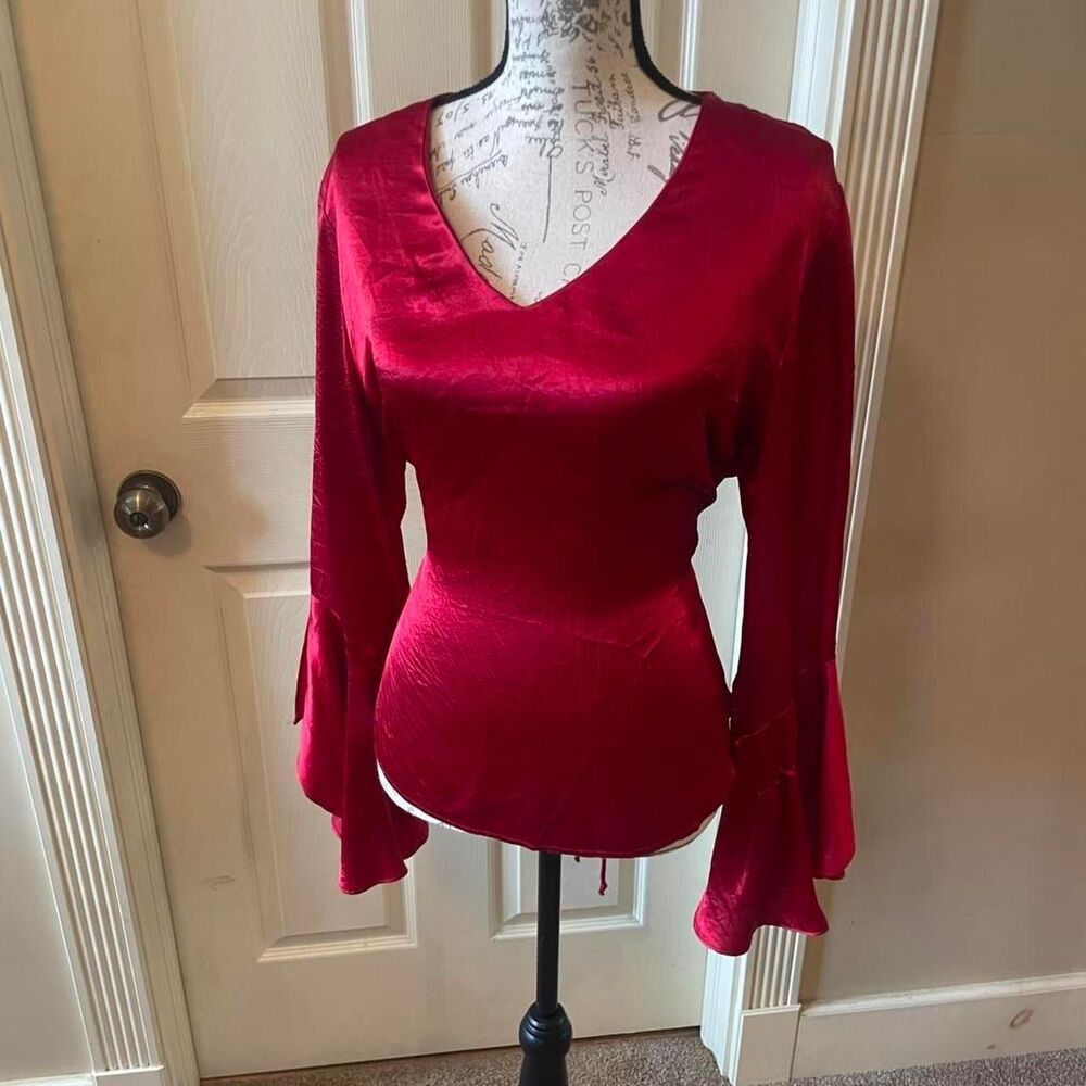 Dressbarn Women's Red Blouse